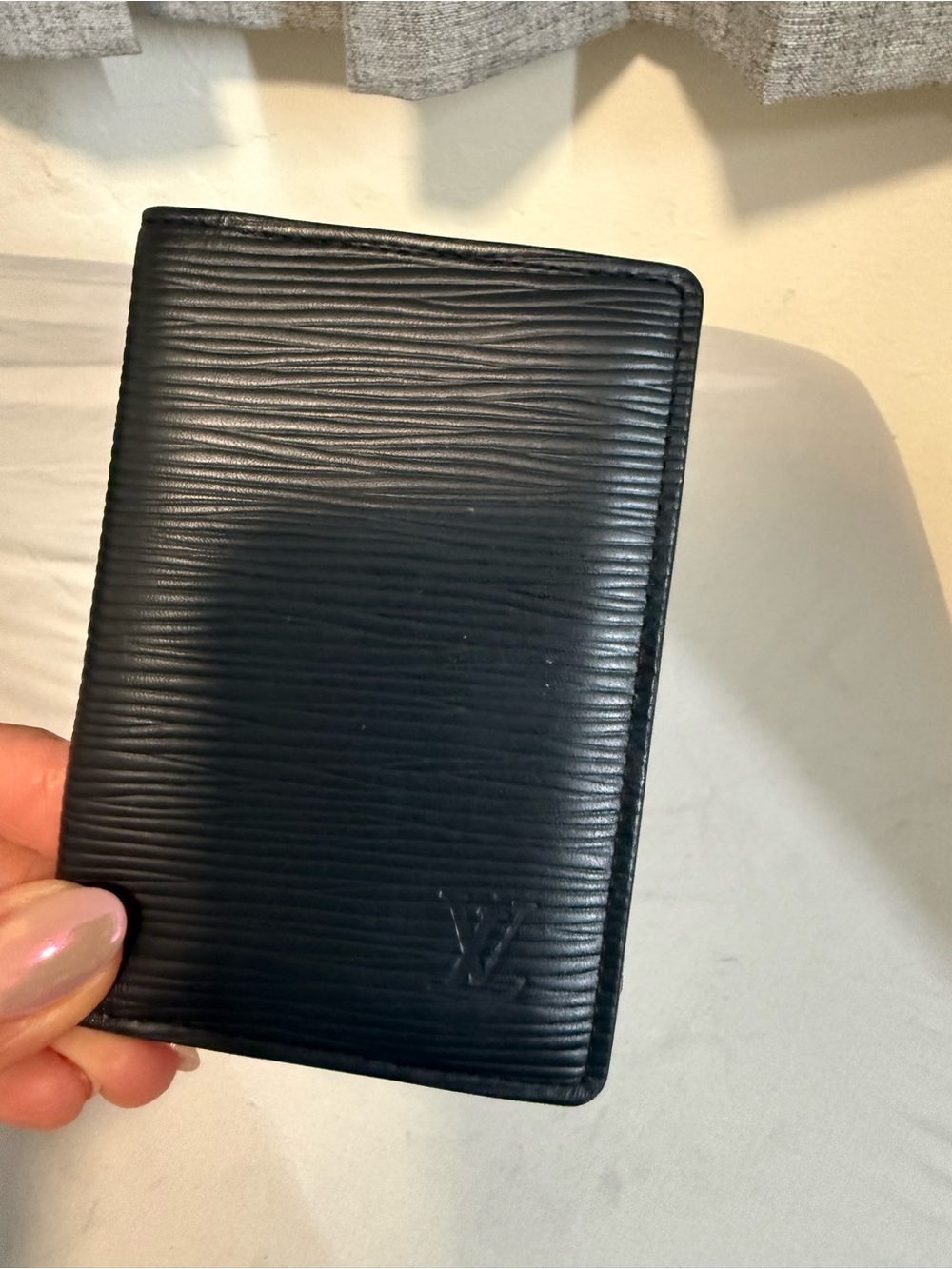 Louis Vuitton Black Epi Leather Card holder